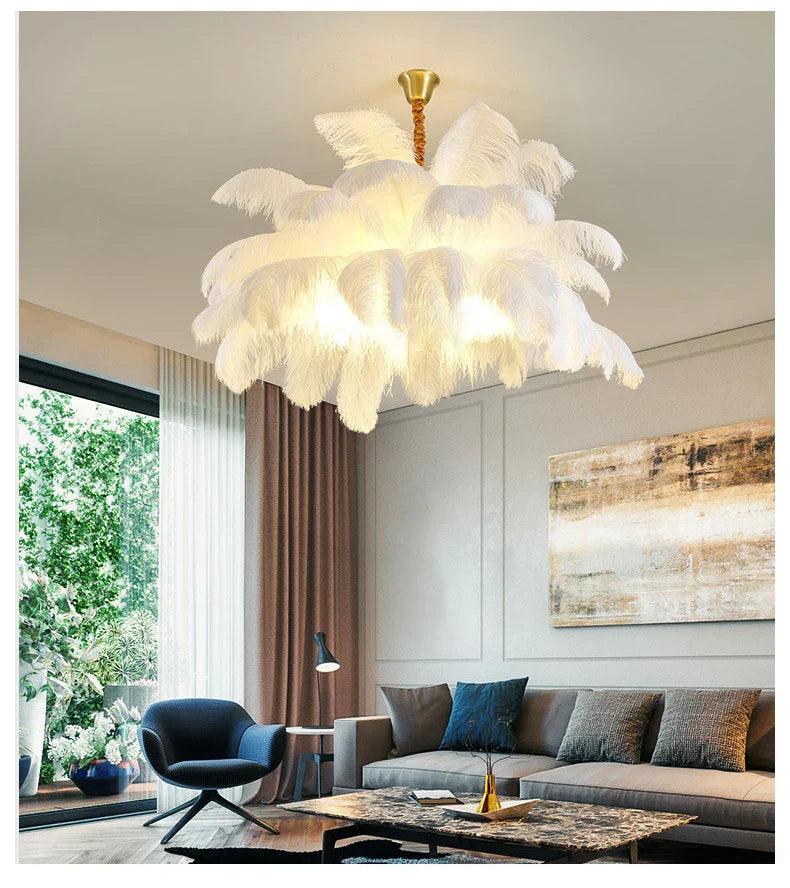 Elegant Glass Bead Hanging Chandelier Ceiling Light - OutfitLondon