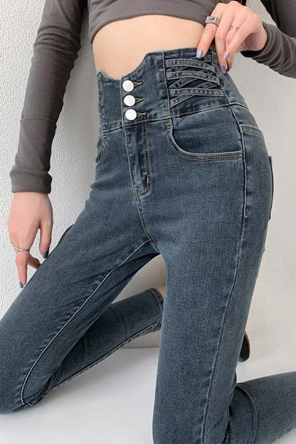 Women's Skinny High Waisted Stretch Jeans