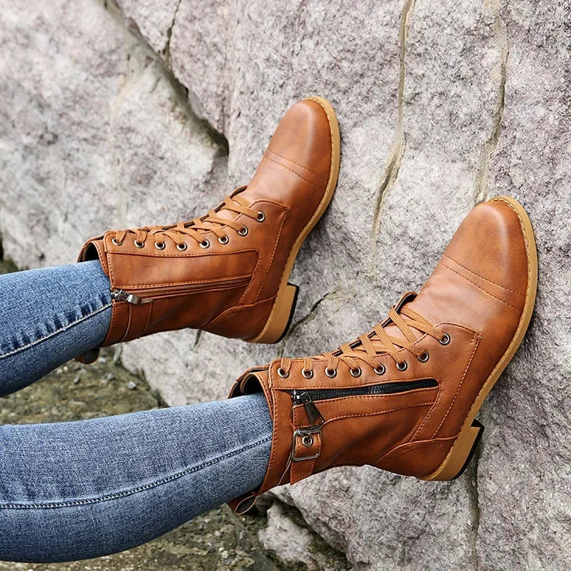 Casual Women's Round Toe Ankle Boots