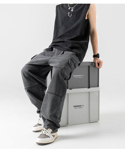 Relaxed Fit Mens Cargo Pants Jeans - OutfitLondon