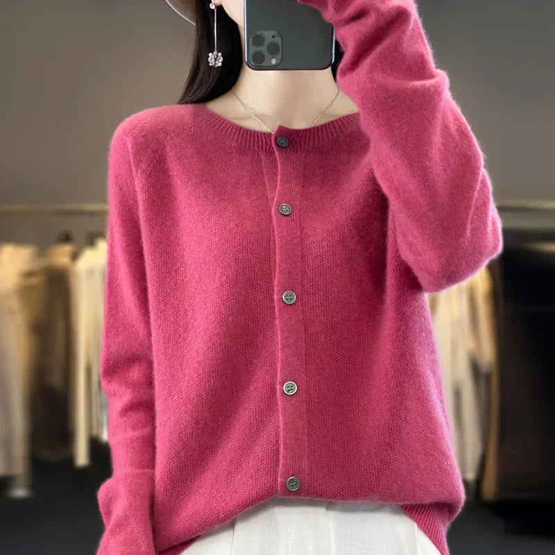 Cozy Ladies Open Front Knit Sweater