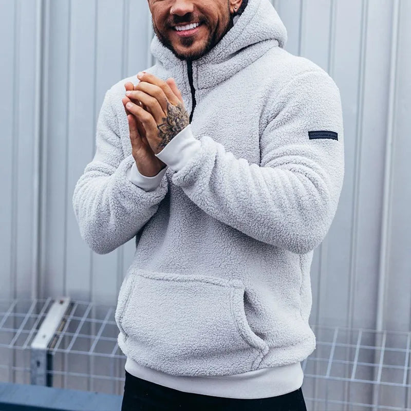 Cozy Fleece Mens Zipper Jacket