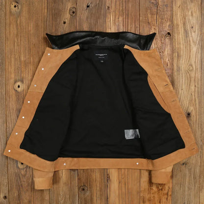 Soft Leather Bomber Jacket