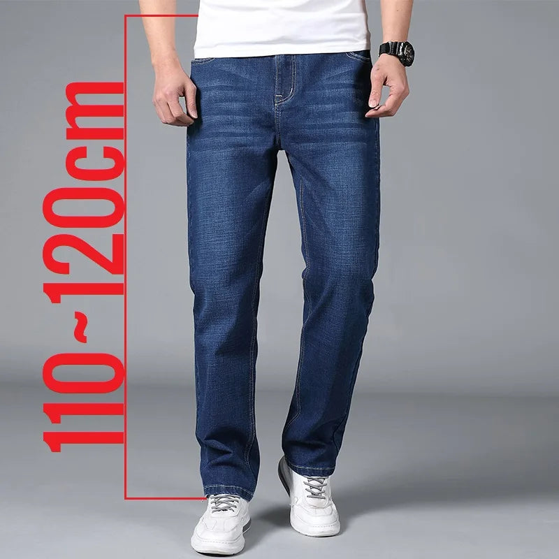Comfortable Dark Blue Skinny Stretch Men's Jeans - OutfitLondon