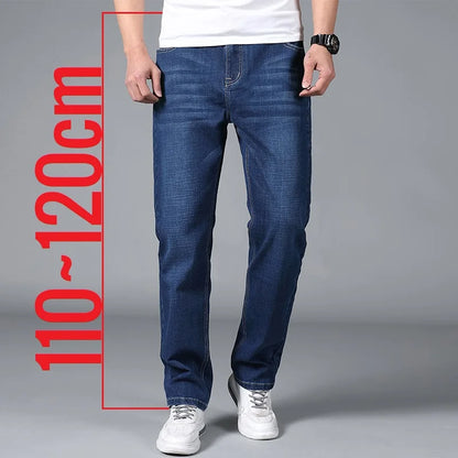 Comfortable Dark Blue Skinny Stretch Men's Jeans - OutfitLondon