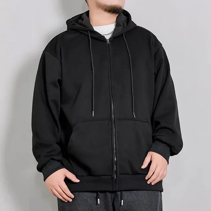 Big Mens Zipper Hoodie Jacket - OutfitLondon