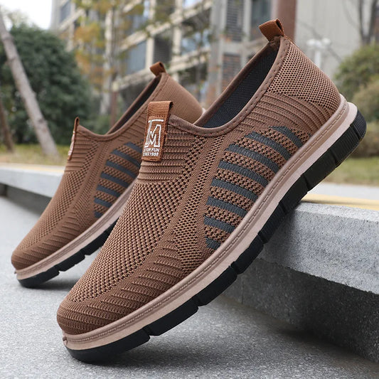 Breathable Mesh Sneakers for Men with Flexible Bottom - OutfitLondon