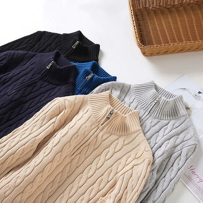 Classic Luxury Men's Half Zip Sweater