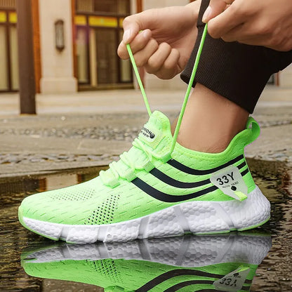 Breathable Black Running Shoes
