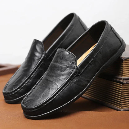 Men's Authentic Leather Slip On Shoes
