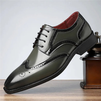 Classic Real Leather Oxford Shoes