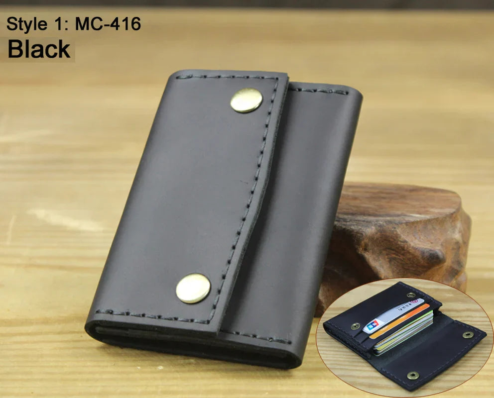 Authentic Tan Leather Card Holder