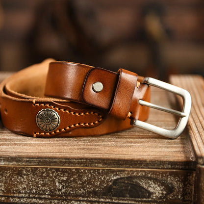 Vintage Brown Cowboy Belt