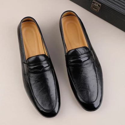 Luxury Real Leather Slip On Shoe