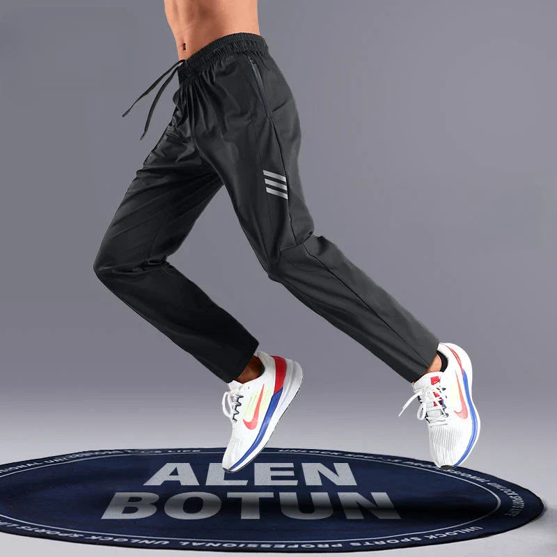 Moisture Wicking Sports Mens Fit Straight Leg Pants - OutfitLondon