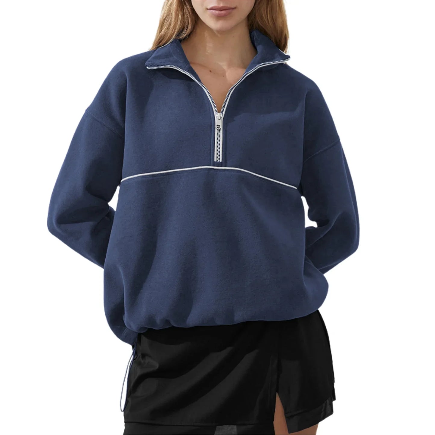 Relaxed Fit Crew Neck Sweatshirt – Soft Long Sleeve