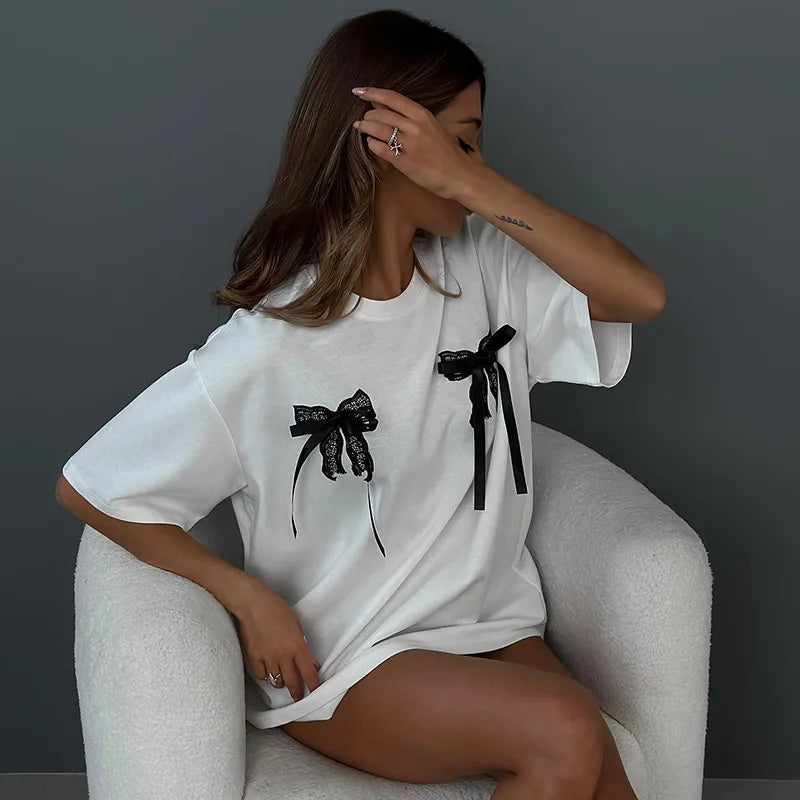 Adorable Womens Bow T Shirt