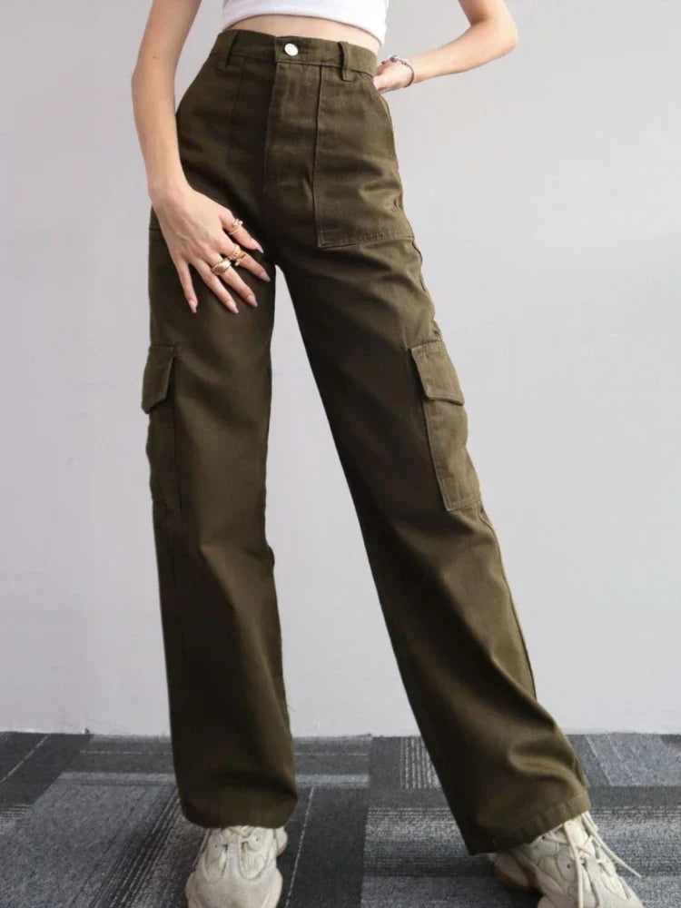 Classic Comfortable Beige Loose Fit Joggers Pants