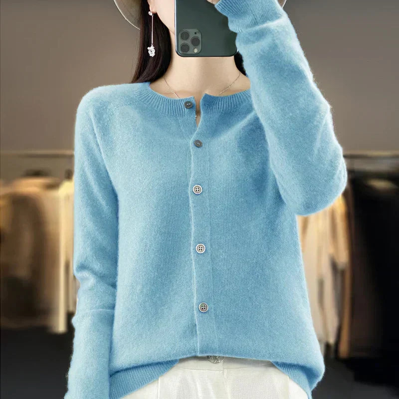 Cozy Ladies Open Front Knit Sweater
