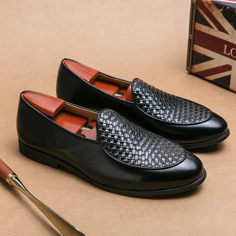 Classic Woven Slip On Shoes - OutfitLondon