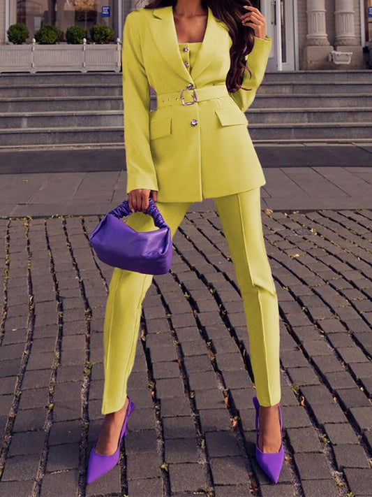Vibrant Sunshine 2 Piece Jacket Set - OutfitLondon