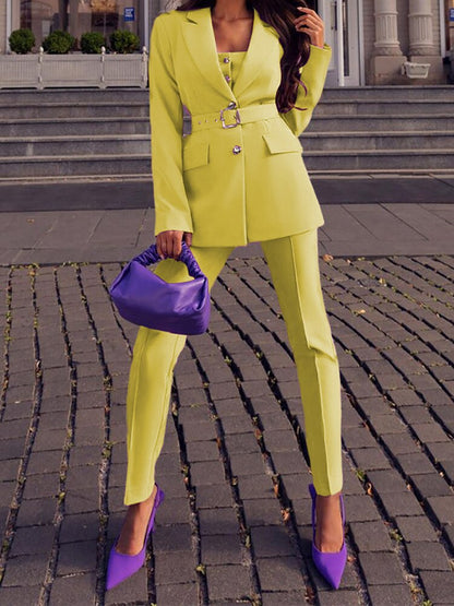 Vibrant Sunshine 2 Piece Jacket Set