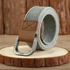 Slim Samurai Web Belt | Canvas Leather Casual Waist Belt
