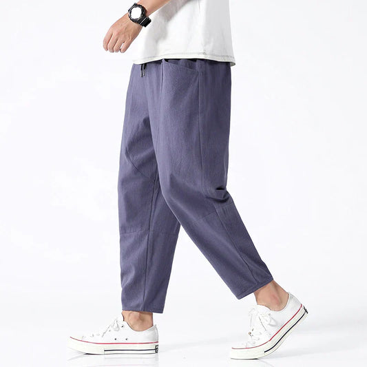Relaxed Fit Comfortable Men's Pants - OutfitLondon