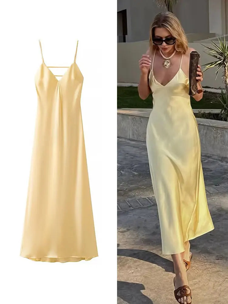 Relaxed Fit Maxi Dress - Easy Breezy Summer Dress - OutfitLondon