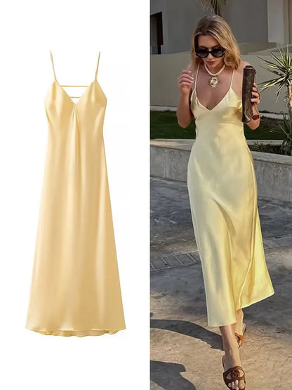 Relaxed Fit Maxi Dress - Easy Breezy Summer Dress - OutfitLondon