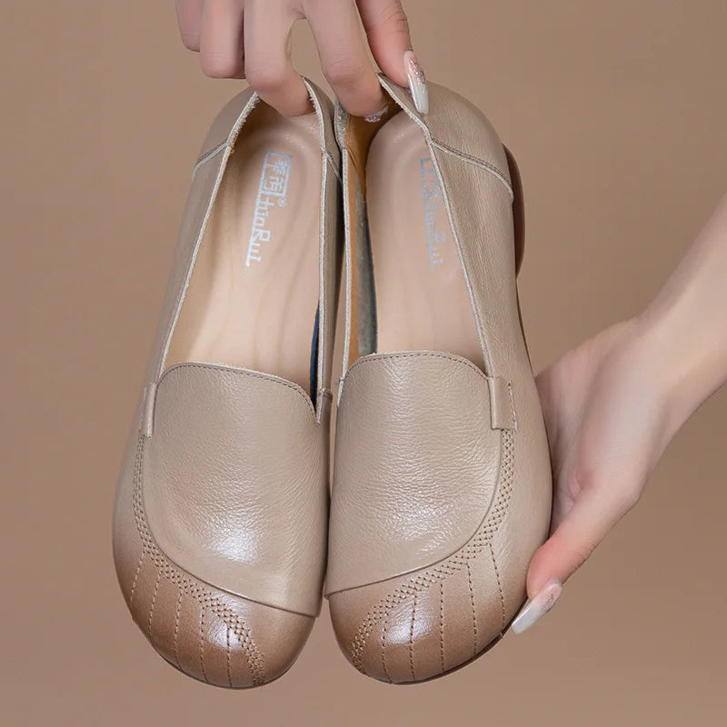Comfortable Women's Slip On Loafers Shoes - OutfitLondon