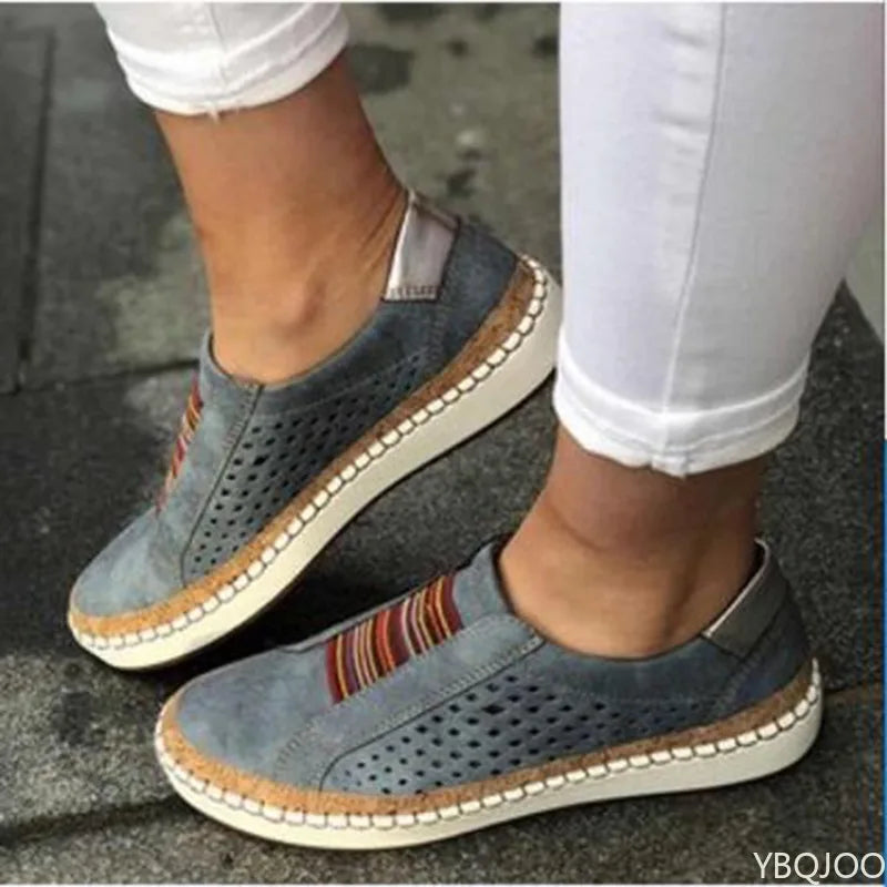 Soft Leather Ballet Flat Shoes for Ladies