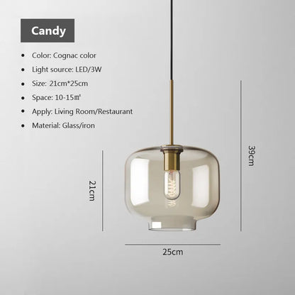 Trendy Silver LED Hanging Light