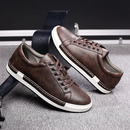 Premium Genuine Leather Trainers - OutfitLondon