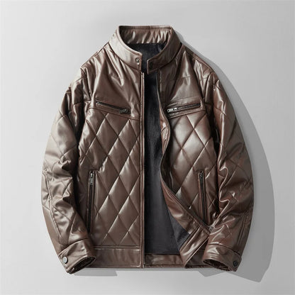 Black Faux Leather Biker Jacket