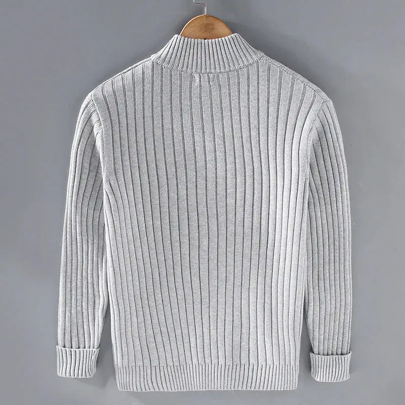 Soft Cotton Turtleneck Sweater
