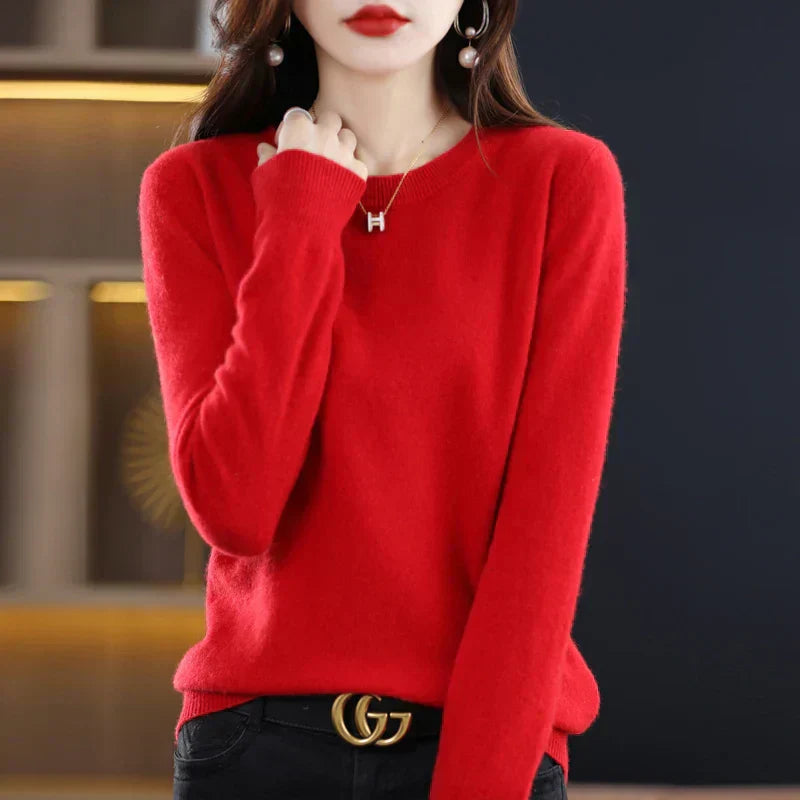 Soft Plush Cashmere Winter Pullover Sweater