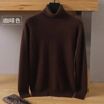 Premium Warm Crew Neck Cashmere Sweater for Men