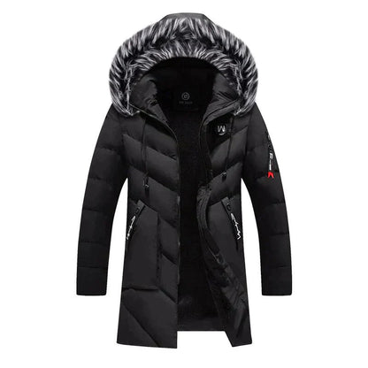 Warm Faux Fur Hooded Winter Parka Coat