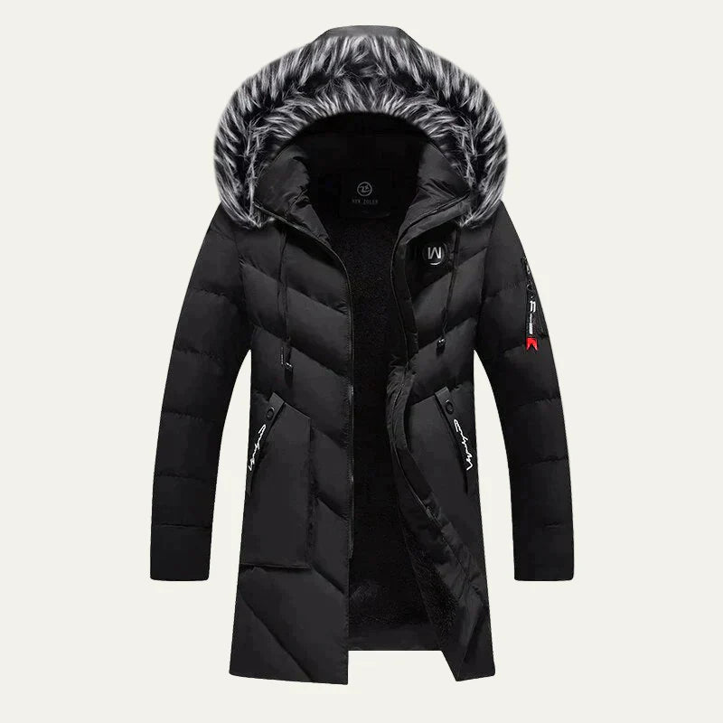 Warm Waterproof Men's Padded Hooded Jacket