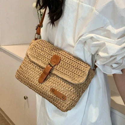 Stylish Beach Woven Shopping Bag - OutfitLondon