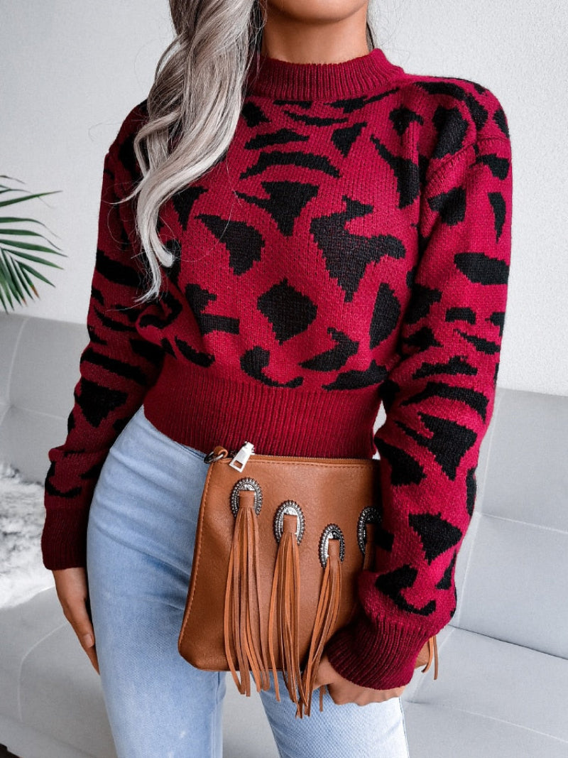 Trendy Animal Print Women's Sweatshirt