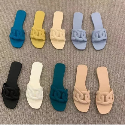 Vibrant Summer Flip Flop Sandals - OutfitLondon