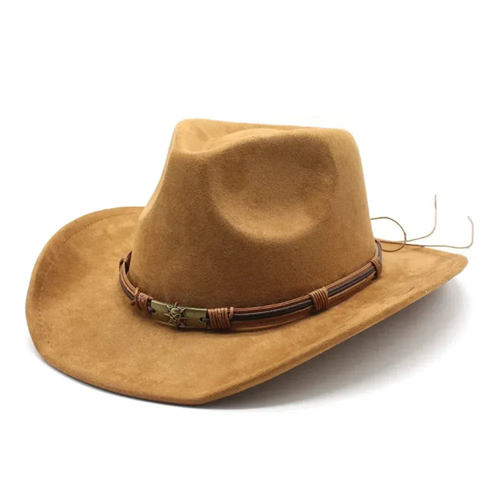 Rustic Western Style Felt Hat