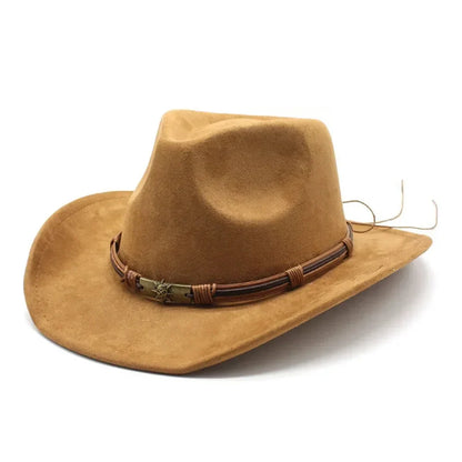 Rustic Western Style Felt Hat