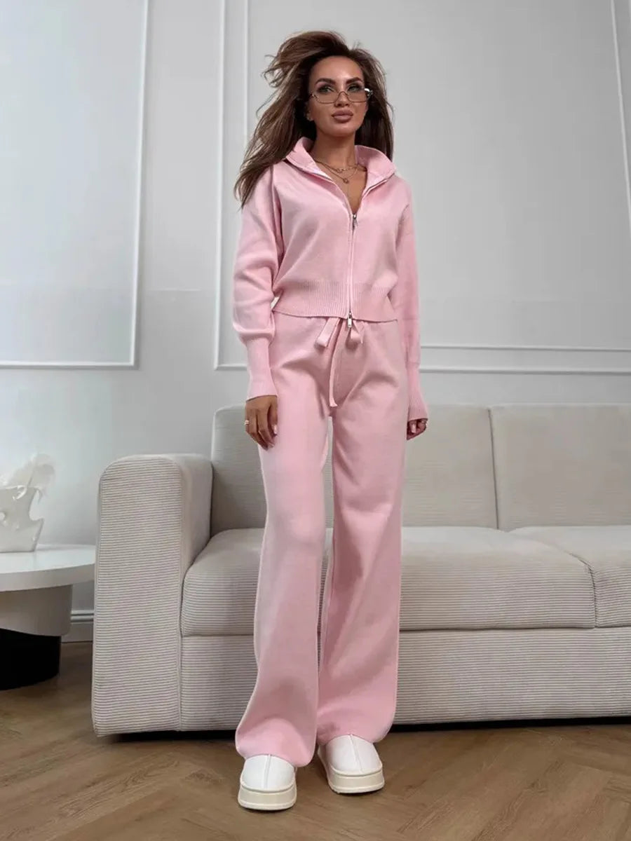 Soft Knit Sweater and Comfort Fit Pant Set