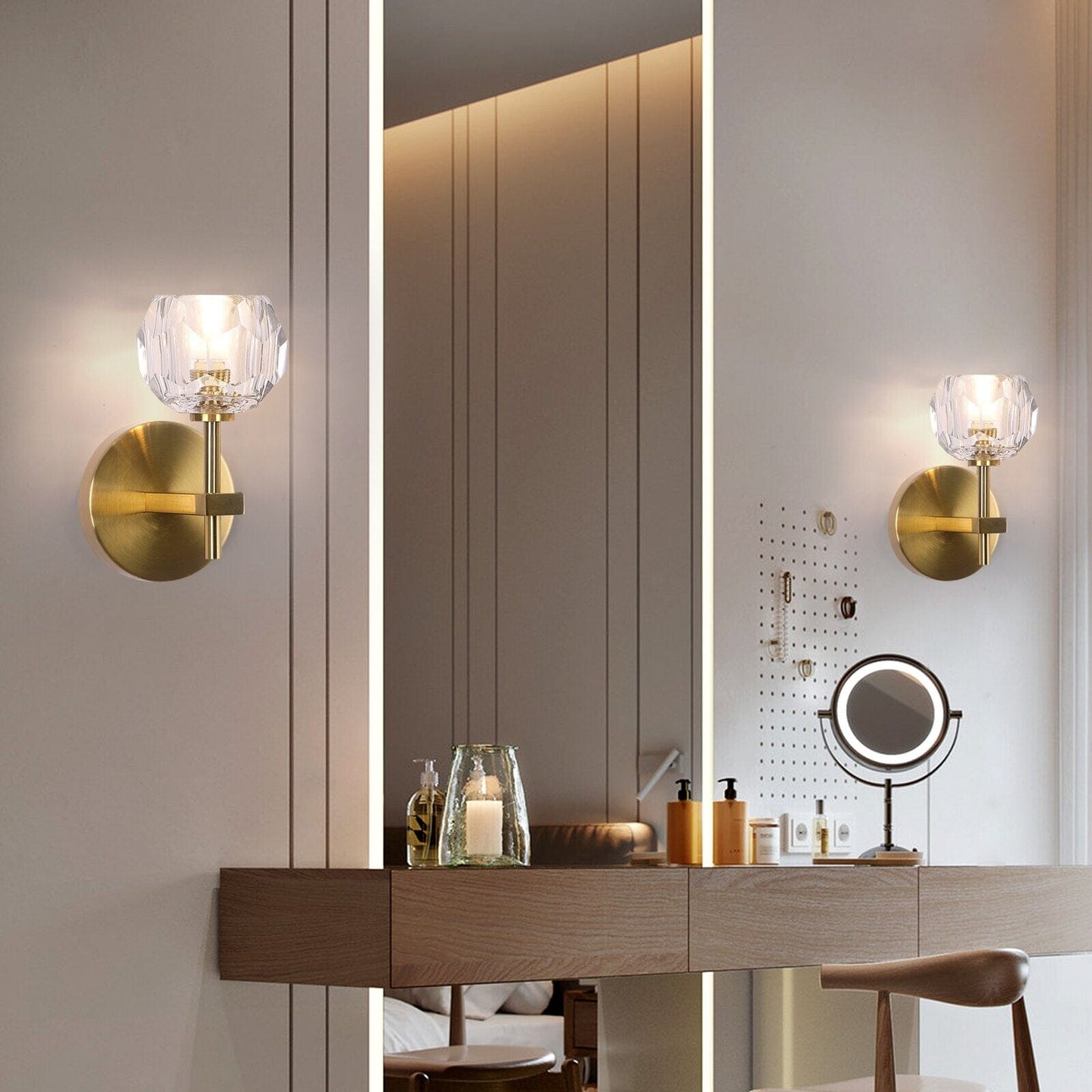 Elegant Glass Sconce Lighting Fixtures