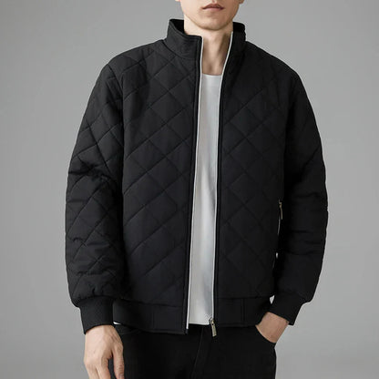 Men's Padded Quilted Jacket High Performance Insulation Zipper