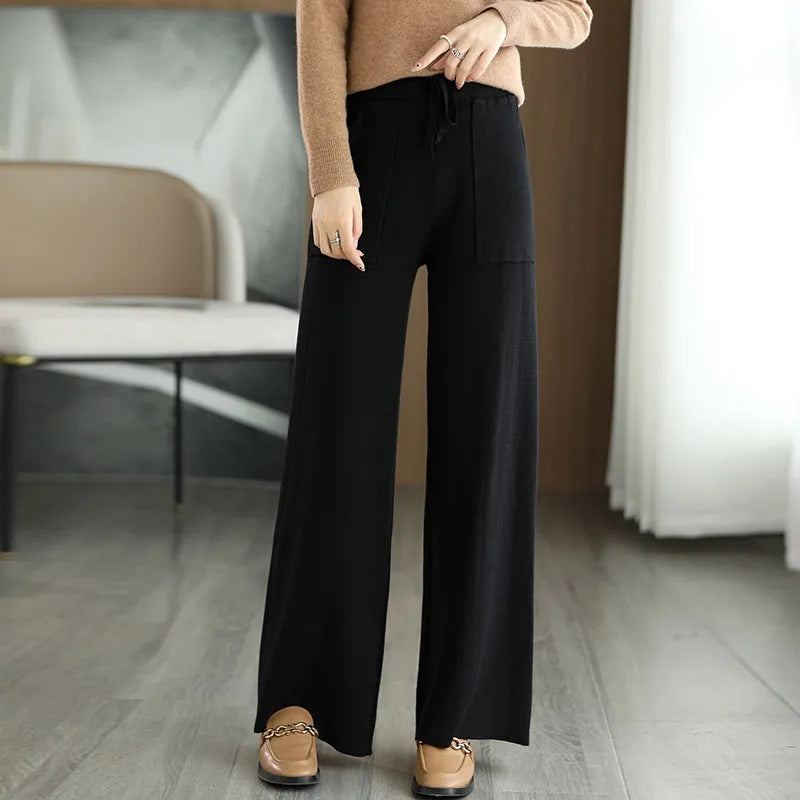 Comfortable Wide Leg Drawstring Pants