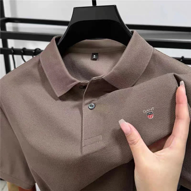 Relaxed Fit Men's Polo Shirt - Breathable & Dry